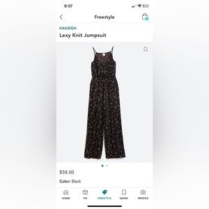 Kaleigh black floral jumpsuit